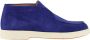 Santoni Blauwe Suède Desert Boots - Thumbnail 1