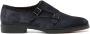 SANTONI Nette Schoenen Heren Sue 2gespschoen Maat: 10 Materiaal: Suède Kleur: Blauw - Thumbnail 1
