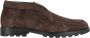 Santoni Blauwe Suède Enkellaars Slip-On Stijl - Thumbnail 1
