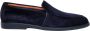 Santoni Blauwe Suède Loafers - Thumbnail 1
