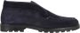 Santoni Blauwe Suède Rock Enkellaars - Thumbnail 1