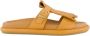 Santoni Bruine Dahlia Platte Leren Sandalen - Thumbnail 1