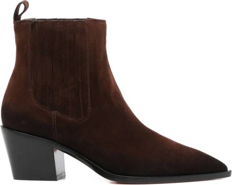Santoni Bruine Enkellaarzen voor Vrouwen