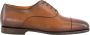 Santoni Bruine Gepolijste Leren Veterschoenen - Thumbnail 1