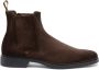 SANTONI Chelsea Boots Heren Sue Chelsea Booty Maat: 9 Materiaal: Suède Kleur: Bruin - Thumbnail 1