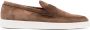 Santoni Bruine leren loafers casual flats - Thumbnail 1