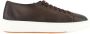 Santoni Bruine Leren Sneakers Clean Row - Thumbnail 1