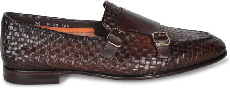 Santoni Bruine Loafer Schoenen voor Mannen