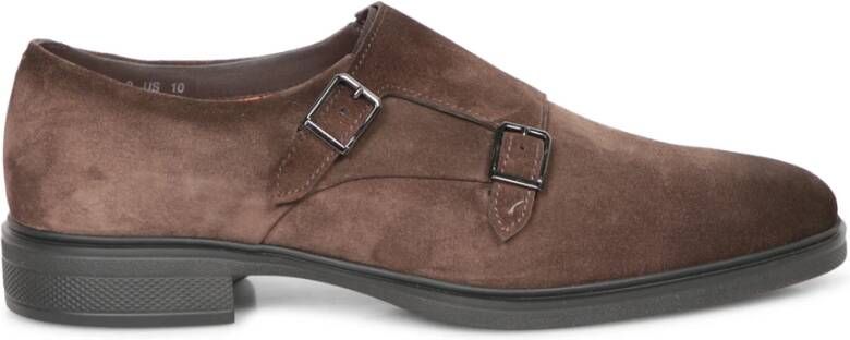 Santoni Bruine Loafer Schoenen voor Mannen Brown Heren