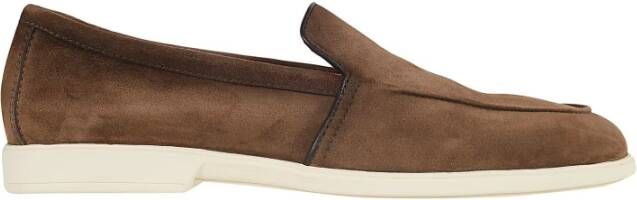 SANTONI Loafers Heren Malibu Maat: 10 Materiaal: Suède Kleur: Bruin