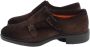 SANTONI Nette Schoenen Heren Sue 2gespschoen Maat: 7 5 Materiaal: Suède Kleur: Bruin - Thumbnail 4