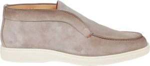 Santoni Bruine Slip-On Enkellaarzen Bruin Heren