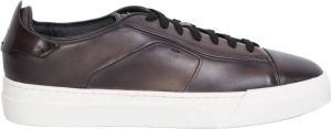 Santoni Bruine Sneakers voor Heren Bruin Heren