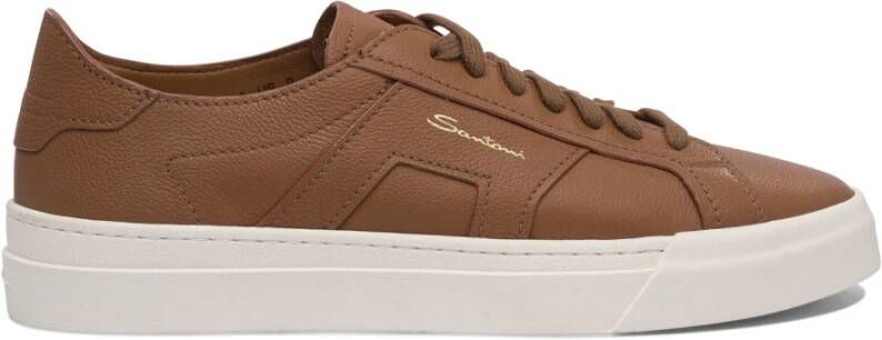 Santoni Bruine Sneakers voor Mannen
