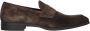 SANTONI Loafers Heren 14944 Maat: 41 5 Materiaal: Suède Kleur: Bruin - Thumbnail 1
