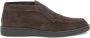 Santoni Bruine Suède Instap Platte Schoenen - Thumbnail 1