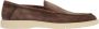 Santoni Bruine suède loafers met amandelvormige neus Brown Heren - Thumbnail 5
