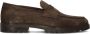 SANTONI Loafers Heren Sue Penny Loafer Gz Maat: 11 Materiaal: Suède Kleur: Bruin - Thumbnail 1
