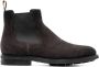 Santoni Cedar Brown Suède Enkellaarsjes - Thumbnail 1