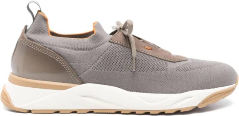 Santoni Chunky Sole Slate Grey Sneakers