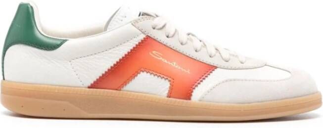 Santoni DBS Witte Sneakers White Heren