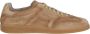 Santoni Duif Grijs Olympisch Suède Platte Schoenen - Thumbnail 1
