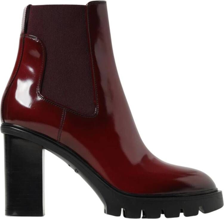 Santoni Elegante Block Heel Enkellaarzen