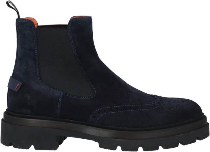 Santoni Elegante Leren Enkellaars