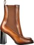 Santoni Enkellaarzen Leer Hersilia Stijl Brown Dames - Thumbnail 1