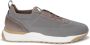 SANTONI Lage Sneakers Heren Flin Maat: 9 5 Materiaal: Textiel Kleur: Grijs - Thumbnail 1