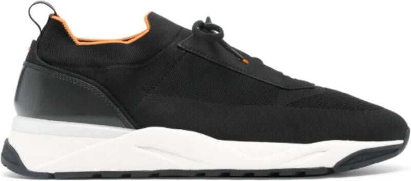 Santoni Gebreide Sneakers met Panelen