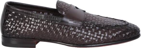 SANTONI Loafers Heren Gwendal Maat: 7 Materiaal: Leer Kleur: Bruin