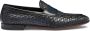 Santoni Geweven leren loafers - Thumbnail 1