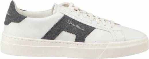 Santoni Gloria Double Buckle Sneakers White Heren