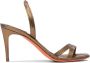 Santoni Gouden Leren Sandalen voor Vrouwen - Thumbnail 1