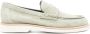 Santoni Groene leren Loafers Casual Flats - Thumbnail 1