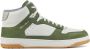 Santoni Groene Leren Sneakers voor Stijlvolle Mannen Green Heren - Thumbnail 1