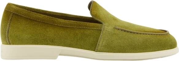 Santoni Groene Suède Loafers
