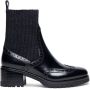 SANTONI Enkellaarsjes Dames 59557 Maat: 39 Materiaal: Leer Kleur: Zwart - Thumbnail 1