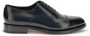 Santoni Handgemaakte leren veterschoenen
