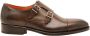 Santoni Handgeschilderde Dubbele Monk 'Boris' Brown Heren - Thumbnail 1