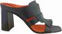 Santoni Heeled Mules Black Dames - Thumbnail 1