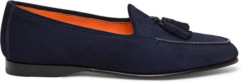 Santoni Heren Andrea kwast loafer Blue Heren