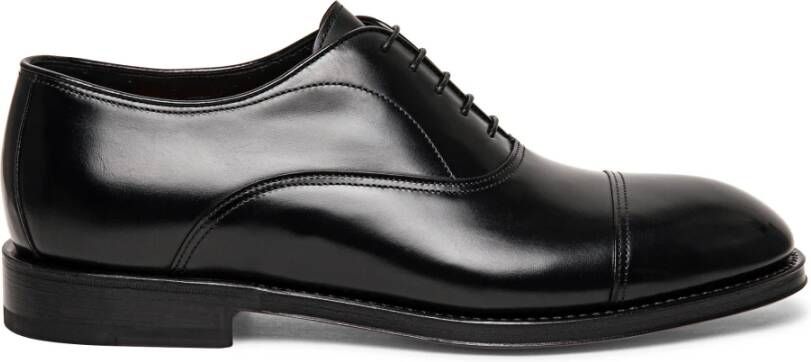 Santoni Heren leren Oxford schoen Black Heren