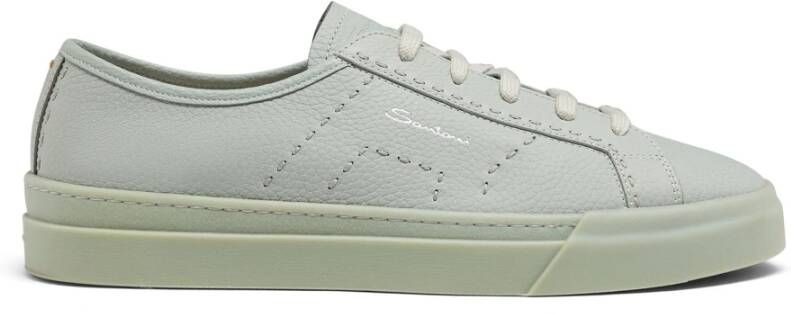 Santoni Heren leren sneaker