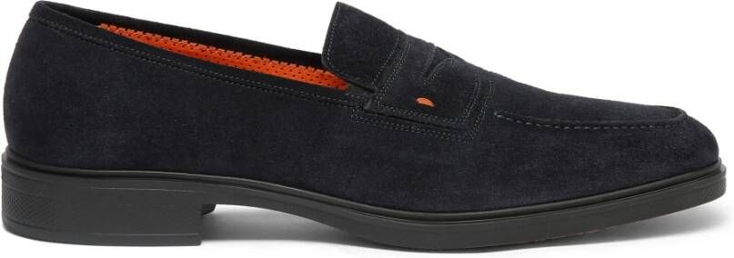 Santoni Heren suède Easy loafer