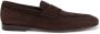 Santoni Bruine suède loafer met handstiksel Brown Heren - Thumbnail 4