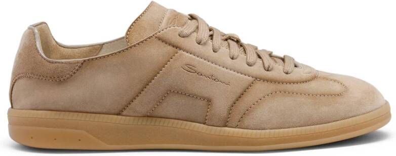 Santoni Heren suède sneaker