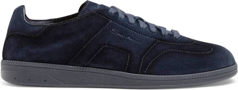 Santoni Heren suède sneaker