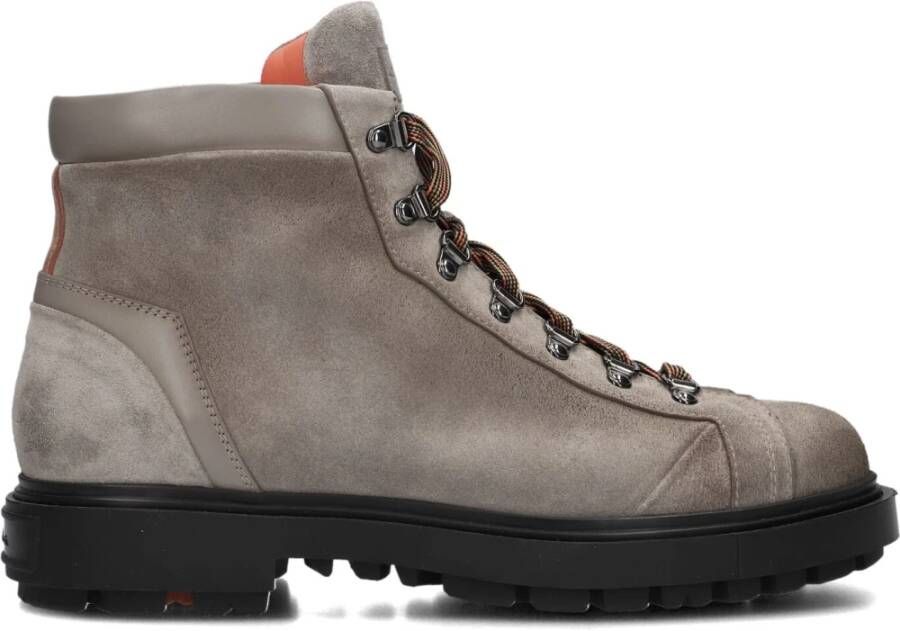 SANTONI Veterboots Heren 18190 Maat: 44 Materiaal: Suède Kleur: Bruin